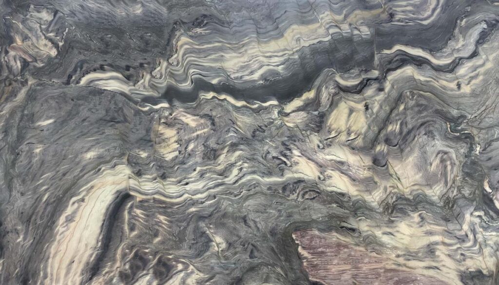 Fusion Blue natural stone countertop surface