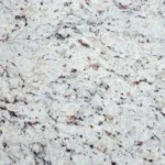 White Ornamental granite countertop surface