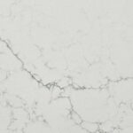 Alabaster White quartz countertop surface