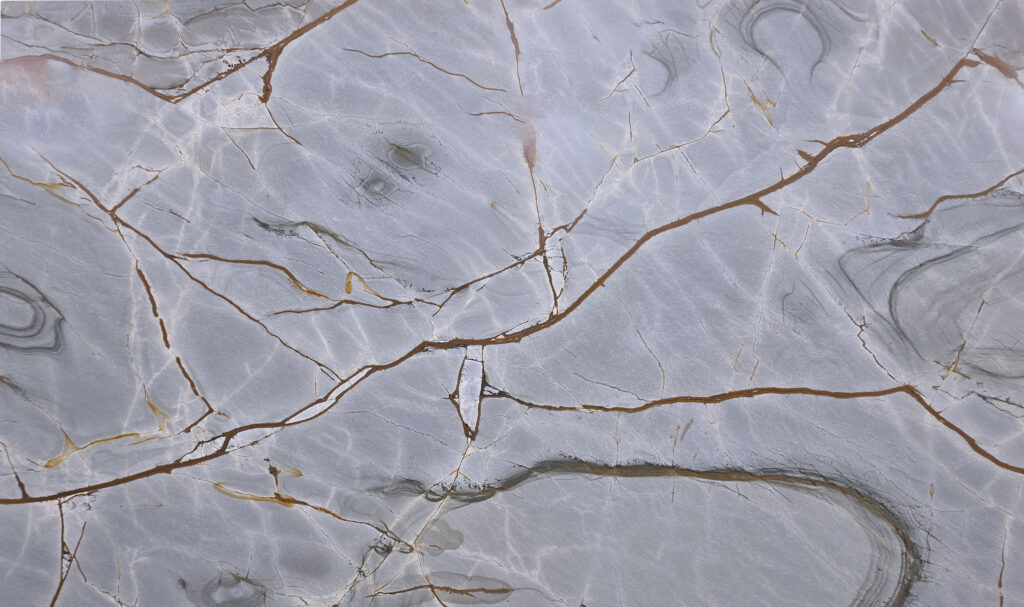 Blue Roma natural stone countertop surface