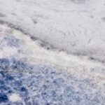 Calcita Blue natural stone countertop surface