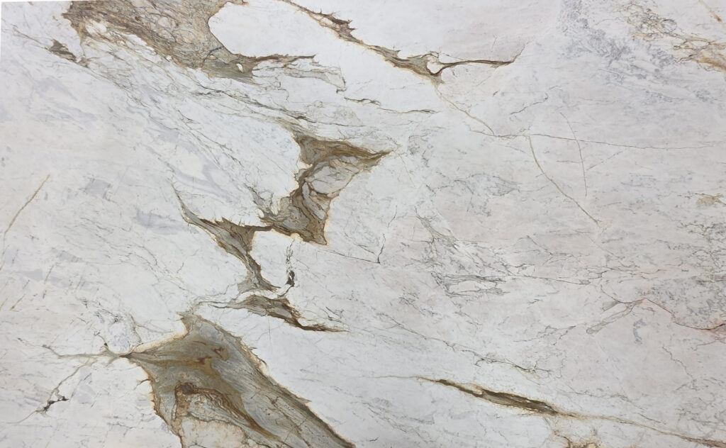 Calacatta Umbria Leathered natural stone countertop surface
