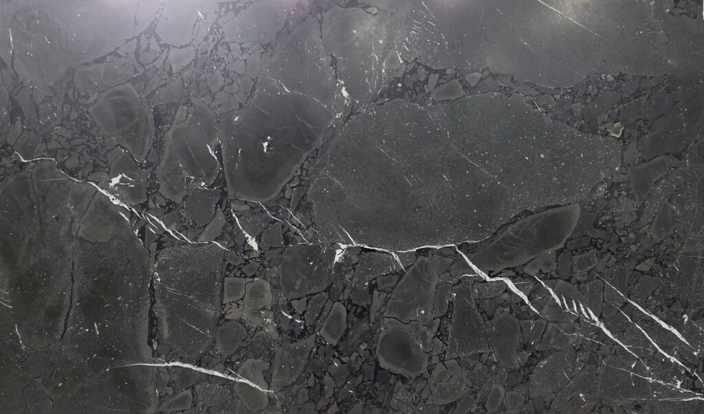 Diamond Black Quartzite natural stone countertop surface