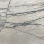 White Macaubas natural stone countertop surface