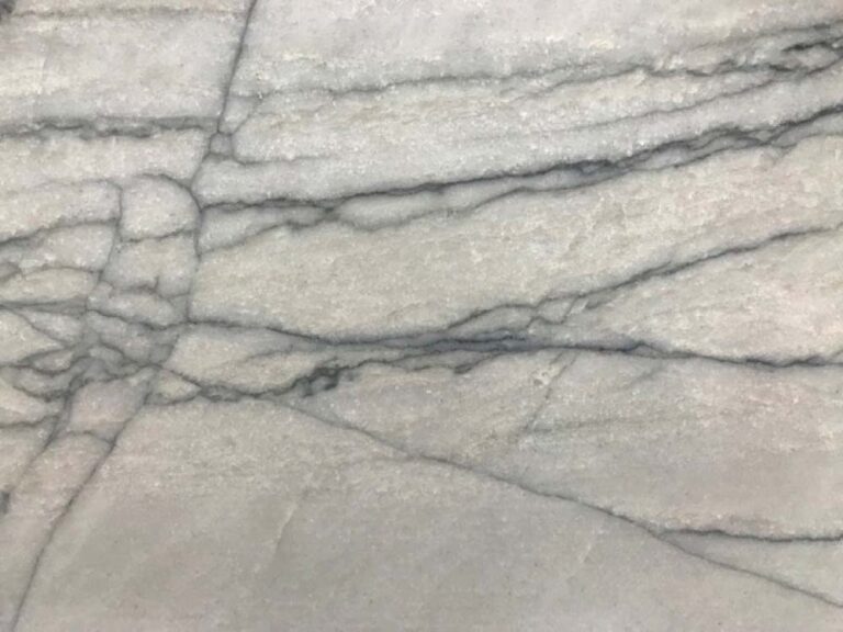 White Macaubas natural stone countertop surface