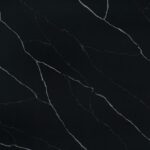 Marquina Midnight quartz countertop surface